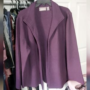 Chico's Boiled Wool Dress Jacket (Size 3)